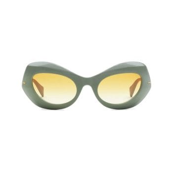 oval-frame sunglasses