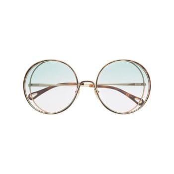 oversize round-frame sunglasses